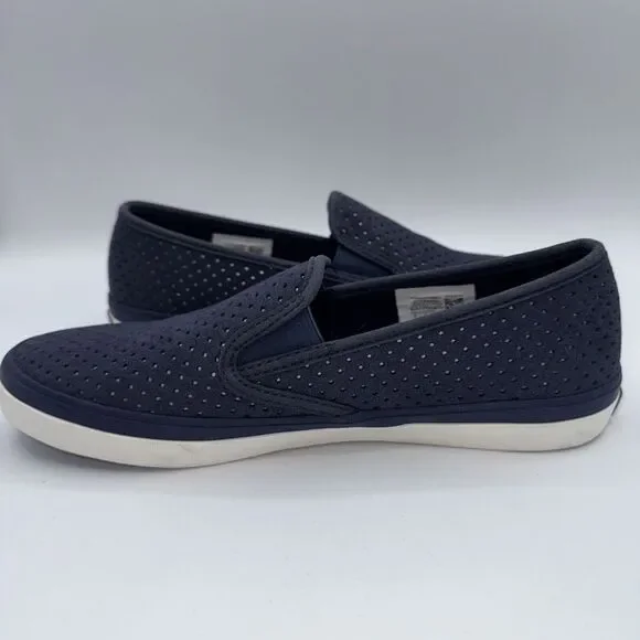 Sperry Top Sider Womens Seaside Navy‎ Blue Perforated Leather Shoes Sz. 8 - Picture 5 of 9